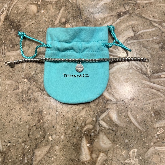 Tiffany & Co. Jewelry - Tiffany & Co. Return to Tiffany Silver Tag Beaded Bracelet, 7 inches